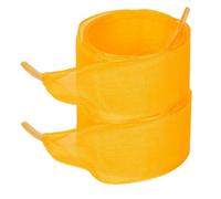 BupiMufi Lacets en organza pour femme - Lacets plats tendance en ruban de satin - 80 cm - 120 cm, or, 120