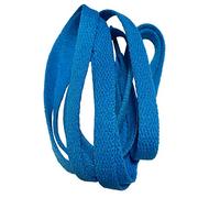 BupiMufi Lacets plats de 8 mm en polyester pour chaussures de sport 60-220 cm, Bleu ciel, 220cm