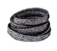 BupiMufi Lacets plats de 9 à 10 mm de large en paillettes [ en matériau amélioré] Bandes métalliques résistantes à la déchirure brillantes Design bling, noir b, 120 ESL0072-120Blacksilver