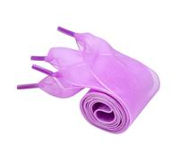 BupiMufi Lacets plats en organza - Largeur : 4 cm - Largeur : 120 cm - 140 cm, Violet, 140