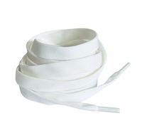 BupiMufi Lacets plats en polyester - Largeur : 12 mm - 140 cm, Blanc., 140