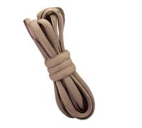 BupiMufi Lacets plats ovales 7 mm en polyester 60-200 cm, kaki, 120