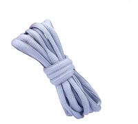 BupiMufi Lacets plats ovales de 7 mm en polyester, 60-200 cm, gris, 120