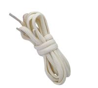 BupiMufi Lacets plats ovales en polyester, 7 mm, 60-200 cm, beige, 100