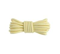 BupiMufi Lacets ronds robustes de 5 mm pour chaussures de sport, bottes de randonnée, 120 à 140 cm, jaune clair, 120