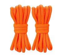 BupiMufi Lot de 2 paires de lacets solides de bonne qualité, largeur 9 mm, en polyester, pour chaussures de sport, chaussures de course, orange fluo, 140