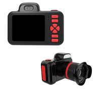 Buqpow Appareil Photo Numérique 1080P avec Flash Mini Caméra Vidéo Écran 2,0 Pouces Zoom Numérique Caméra pour Enfant Noir