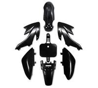 Buqpow Kit plastique CRF50 Pit Bike Pièces Carénages garde-boue pour CRF 50 XR 50 SSR 110 107 125 MX650 MX500 Piranha Baja Noir