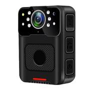 Buqpow Petite Caméra Corporelle Étanche 1080P avec Cryptage de Fichiers, Vision Nocturne Infrarouge, Mini Caméra Corporelle, DVR pour Les Forces de L'Ordre, Prise UE