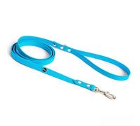 BURA Collier pour chien - 180 cm - Pour grands chiens - Léger et maniable - Ne se déforme pas - Durable - Imperméable - Non allergène - Bleu clair 01 - Taille S