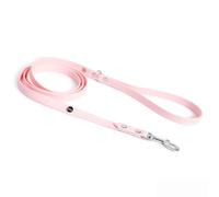 BURA Collier pour chien - 2,2 m - Pour grands chiens - Léger et maniable - Ne se déforme pas - Durable - Imperméable - Non allergène - Rose pastel - Taille M