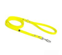 BURA Collier pour chien - 220 cm - Pour grands chiens - Léger et maniable - Ne se déforme pas - Durable - Imperméable - Non allergène - Jaune fluo - Taille L