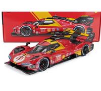 BURAGO 1/18 FERRARI 499P LE MANS 2024 PIER GUIDI CALADO MODÈLE STATIQUE