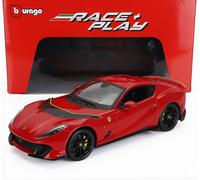 BURAGO 1/18 FERRARI 812 COMPÉTITION 2021 ROUGE MODÈLE STATIQUE DIECAST