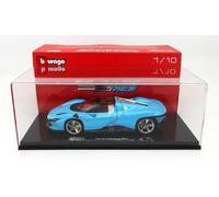 BURAGO 1/18 FERRARI DAYTONA SP3 2022 AVEC VITRINE MODÈLE STATIQUE DIECAST