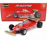 BURAGO 1/18 FERRARI F1 312T4 MONACO GP 1979 CHECKTER 1:18 MODÈLE STATIQUE