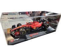 BURAGO 1/18 FERRARI F1 SF23 LECLERC 2023 VITRINE MODÈLE STATIQUE DIECAST