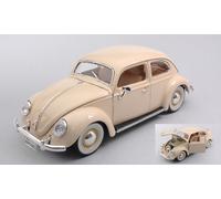 BURAGO 1/18 VW KAFER BEETLE MAGGIOLINO 1955 CREAM MODÈLE STATIQUE DIECAST