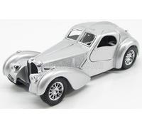BURAGO 1/24 ÉPOQUE BUGATTI ATLANTIC 1936 ARGENT MODÈLE STATIQUE DIECAST