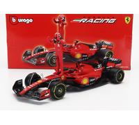 BURAGO 1/24 FERRARI F1 SF23 16 FIGURINES LECLERC 2023 MODÈLE STATIQUE DIECAST