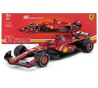 BURAGO 1/24 FERRARI F1 SF24 LECLERC MONACO 2024 VITRINE MODÈLE STATIQUE