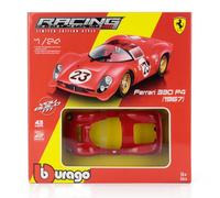 Bburago – Voiture miniature Ferrari 330 P4 Daytona 1967 – Métal 1/24 Rouge – Édition collector