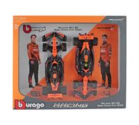 BURAGO 1/24 MCLAREN SET F1 2X MCL38 NORRIS PLATRI 2024 MODÈLE STATIQUE