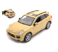 BURAGO 1/24 PORSCHE CAYENNE TURBO JAUNE MODÈLE STATIQUE DIECAST