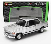 BURAGO 1/32 BMW 2002TII 1972 ARGENT MODÉLISME MODÈLE STATIQUE DIECAST