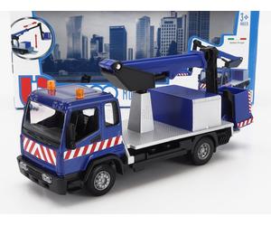 BURAGO 1/43 CAMION MAN TRUCK GRU CRANE ELEVATOR C/ PLATE-FORME MODÈLE STATIQUE