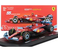 BBurago – Voiture miniature 1/43 – Ferrari F1 SF-24 – Miami GP 2024 – Carlos Sainz