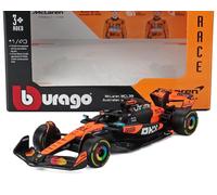 BBurago Voiture miniature McLaren MCL39 2025 #81 Piastri Échelle 1:43 Livrée papaye/noire