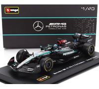 BURAGO 1/43 MERCEDES GP F1 W15 2024 RUSSELL VITRINE 1:43 MODÈLE STATIQUE