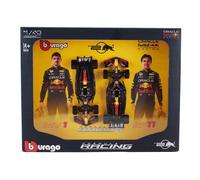 BURAGO 1/43 RED BULL SET F1 2X RB20 VERSTAPPEN PEREZ MODÈLE STATIQUE DIECAST