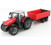 BBurago Modèle de tracteur statique Massey Ferguson 8740S Modélisme agricole 1/50