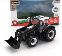 BURAGO 1/50 VALTRA N174 TRACTEUR CHARGEUR FRONTAL 2017 BLANC MODÈLE STATIQUE
