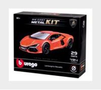 Bburago - Model Kit Lamborghini Revuelto Scale 1:24, Kit d'assemblage avec 29 pièces, Réplique détaillée avec Licence Officielle Lamborghini