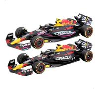 Burago 78004 Lot de 2 modèles de Voitures Formule 1, Max Verstappen, Sergio Perez, Oracle Red Bull Racing RB19, échelle 1/24, Maquette de Voiture, Miniature de Collection, F1, BBurago, +3 Ans
