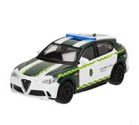 Burago 78062 Voiture jouet garde civile circulation Alfa Romeo Giulia, fabriqué en métal Die-Cast, échelle 1:43, design réaliste, détails authentiques, jouets pour enfants de 3 ans et plus