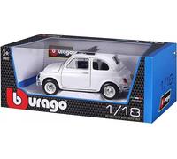 BBurago - 12035 - Voiture sans pile - Reproduction - Fiat 500 L Sun Roof (1968) - échelle 1/18- Coloris aléatoire