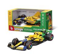 BURAGO - McLaren MCL38 Monaco GP 2024 Senna Livery Scale 1:43, Diecast Replica Detailed Random Assortment Norris Or Piastri, Ayrton Senna Tribute Edition