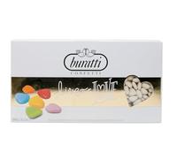 Buratti Confetti Confettis au Chocolat Avec Mini Coeurs Ivoire 1 Kg