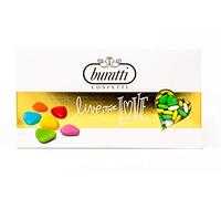 Buratti Confetti Dragées au Chocolat Avec Mini Coeurs Verts Ombrés 1 Kg