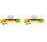 Buratti Confetti Dragées au Chocolat Avec Mini Coeurs Verts Ombrés 1 Kg (Lot de 2)