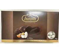 Buratti Confetti Dragées Cœur au Chocolat Extra Fondant Tendresses Noir 1 Kg
