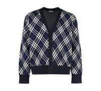 Burberry - Argyle Knit Cardigan - Homme - Pulls - Bleu - Taille: L