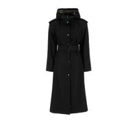 Burberry - Belted Manteaux - Femme - Manteaux - Noir - Taille: 36 FR