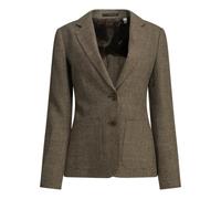 BURBERRY blazer en mélange laine et lin femme marron - 10