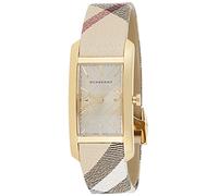 Burberry BU9407 Montre Pioneer pour femme avec cadran doré, boîtier en acier inoxydable et mouvement à quartz, or, or, Classique
