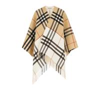 Burberry - Cape à carreaux avec franges - unisex - Vestes - Multicolore - Taille: ONE Size